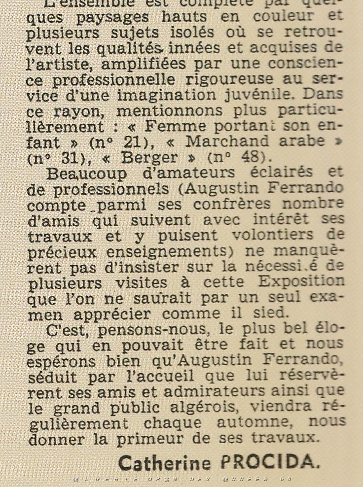AUGUSTIN FERRANDO 1880-1957 (9) suite Echo d'Oran 27 novembre 1941.jpg